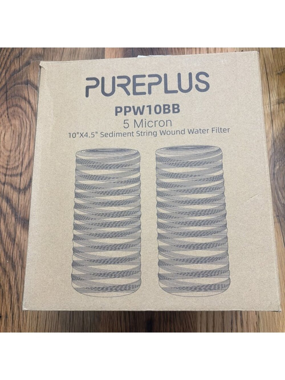 Pureplus PPW10BB 10”X4.5” Sediment Strong Wound Water Filter 5 Micron